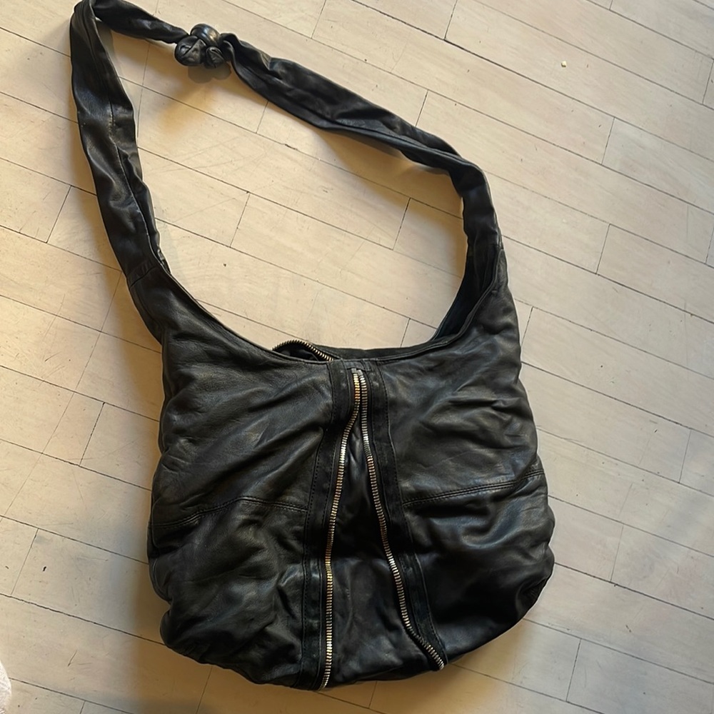 Black Alexander Wang Zipper double pocket bag
